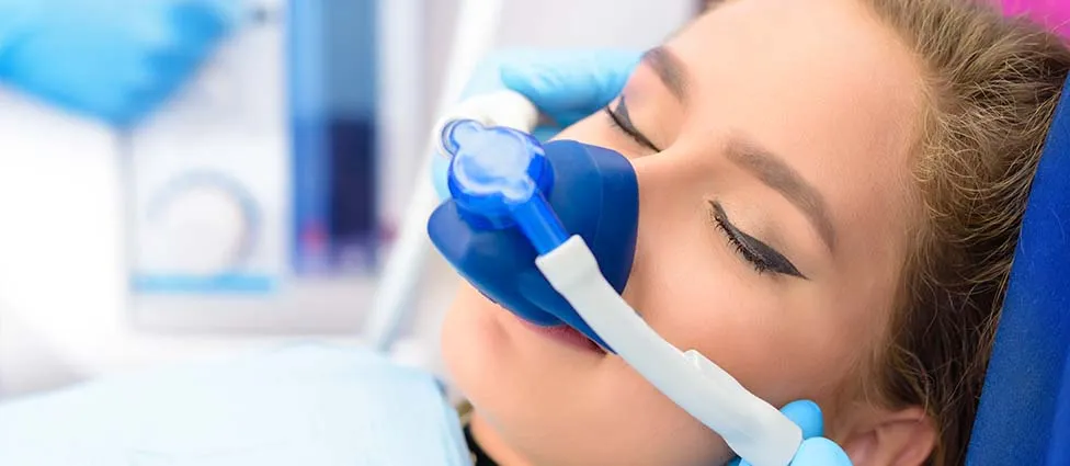 Woman under sedation